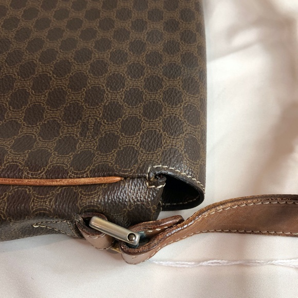 Celine Brown Macadam Crossbody Bag Sku#84022 - Picture 5 of 11